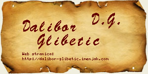Dalibor Glibetić vizit kartica